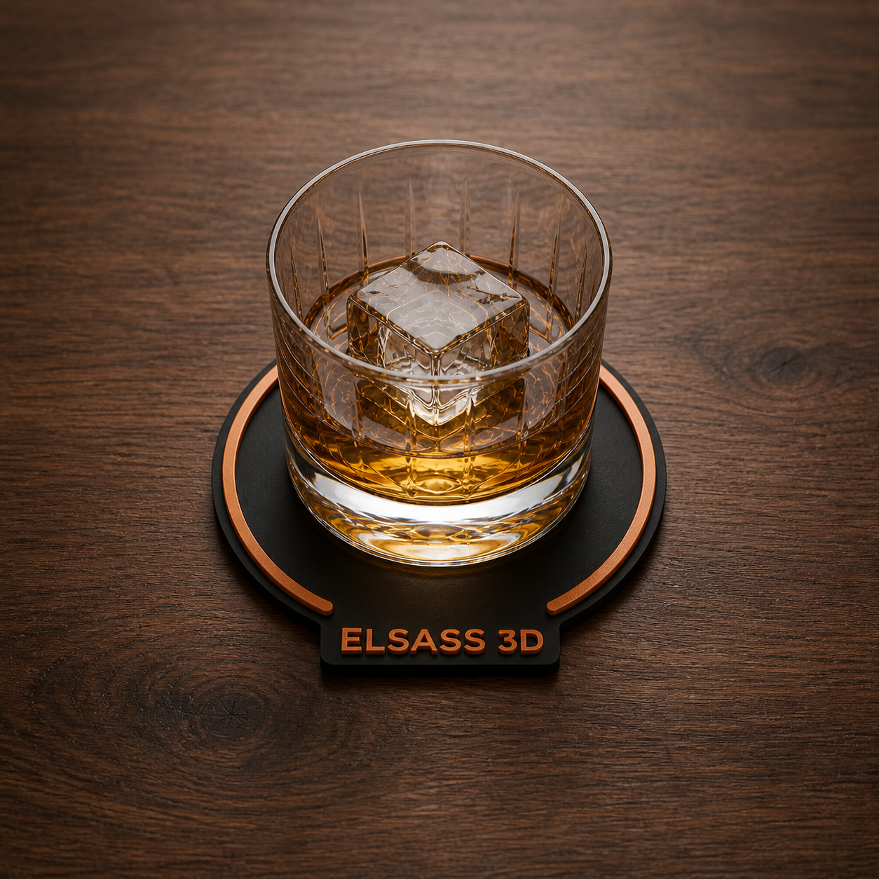 Dessous de verre personnalisé impression 3D restaurant